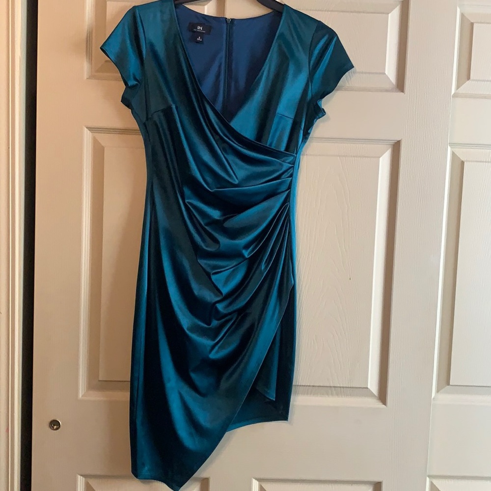 Emerald green cocktail dress